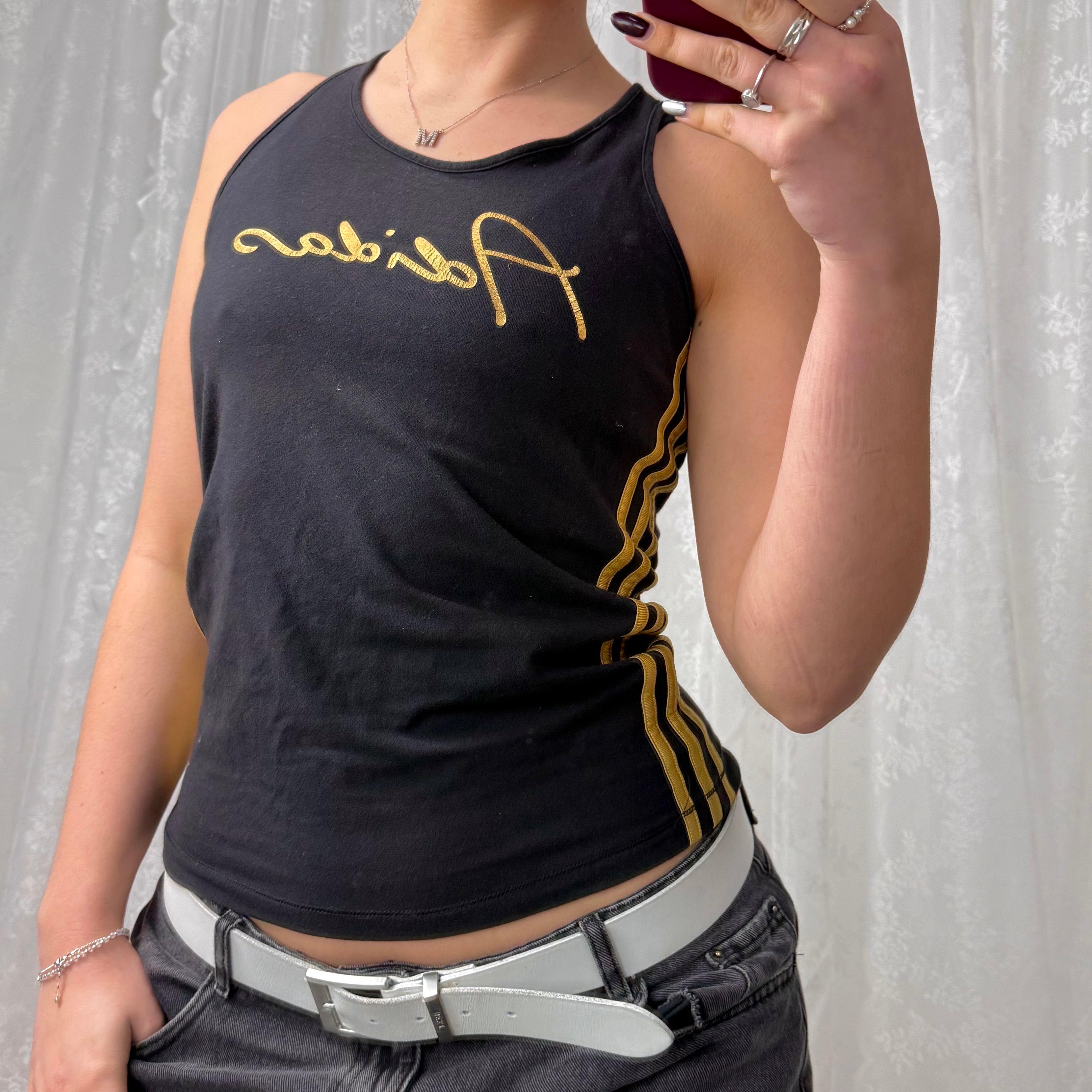 Black and yellow tank top