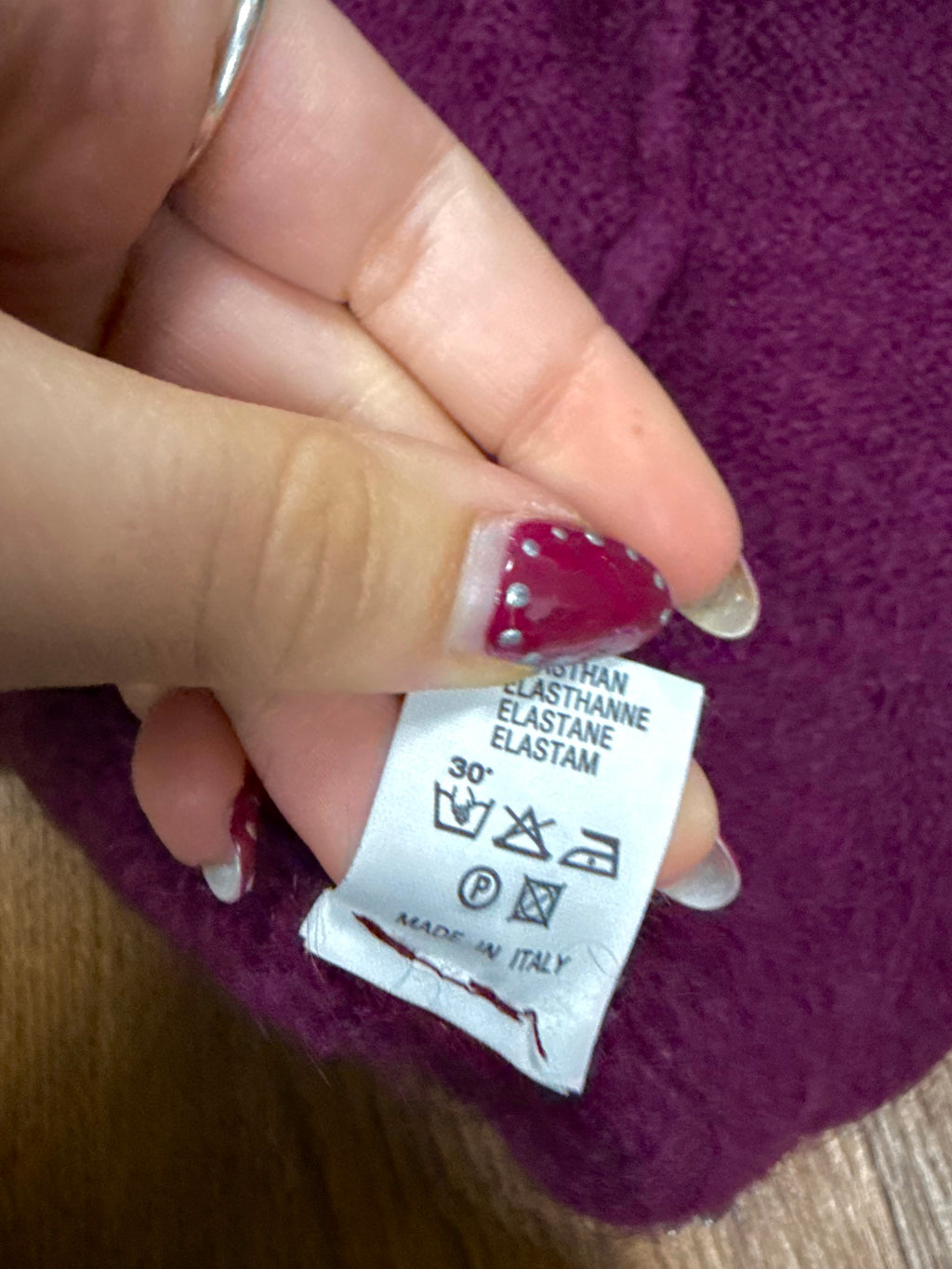 Purple double zip sweater