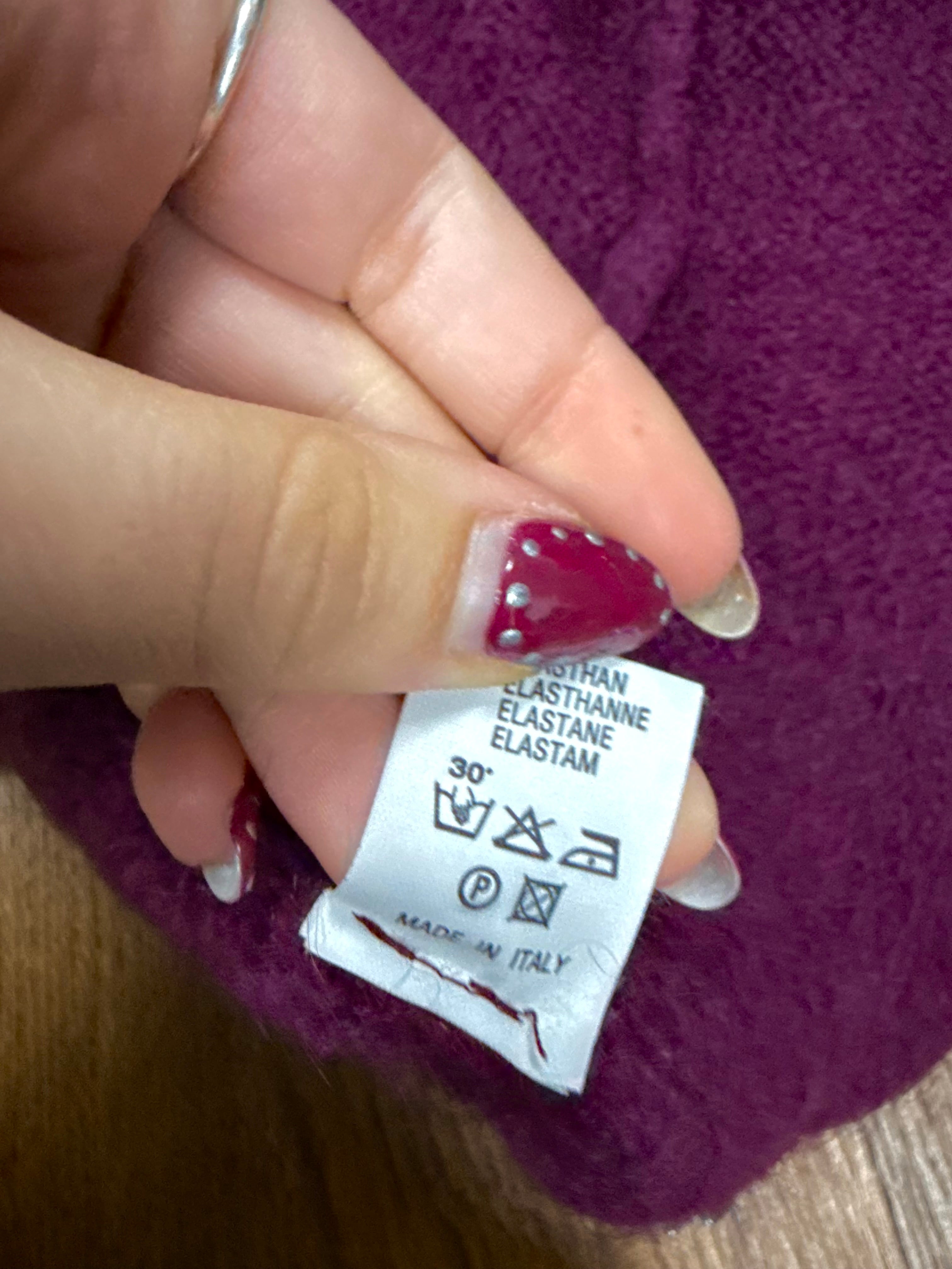 Purple double zip sweater