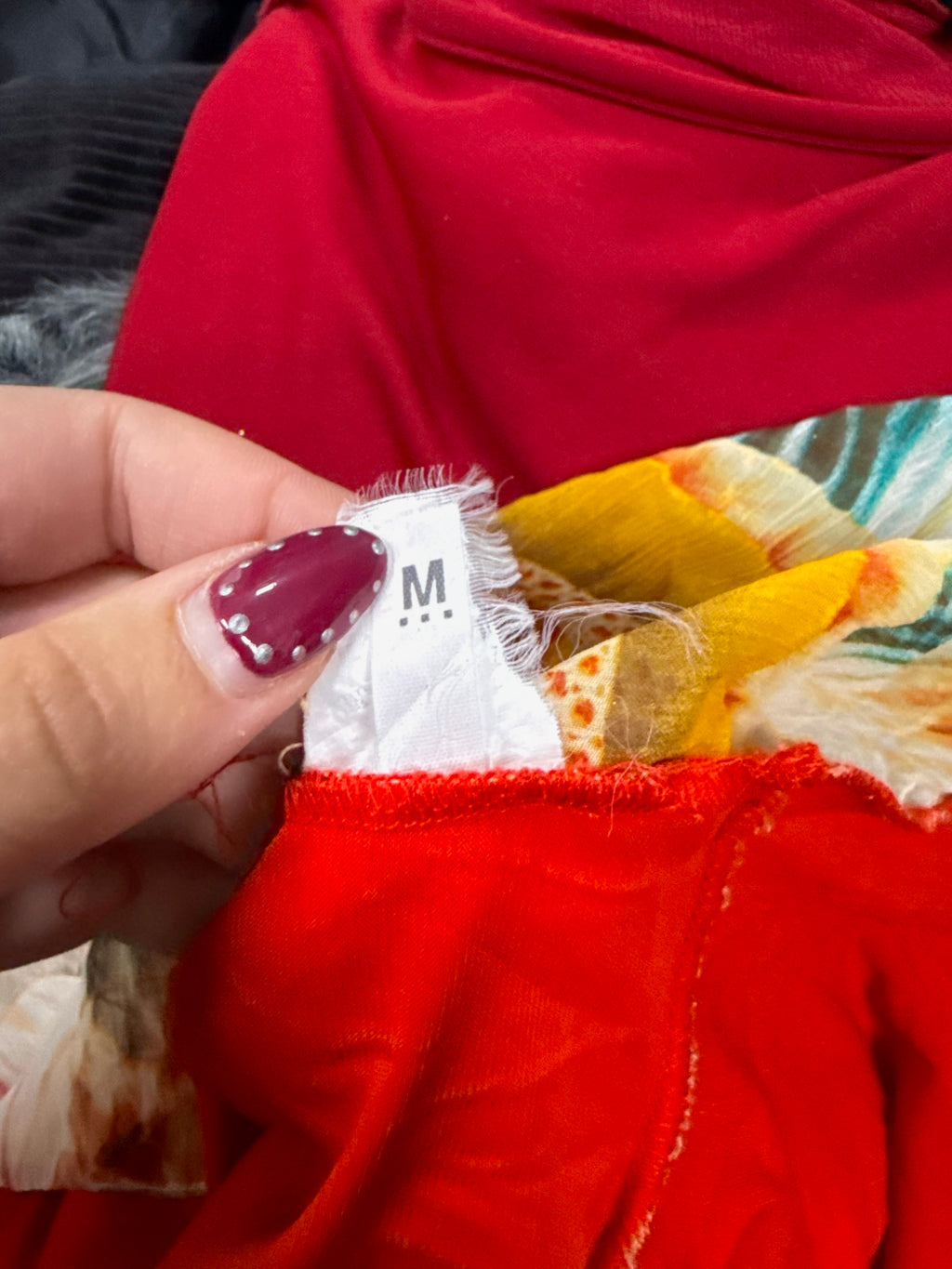 Multicoloured open cami top