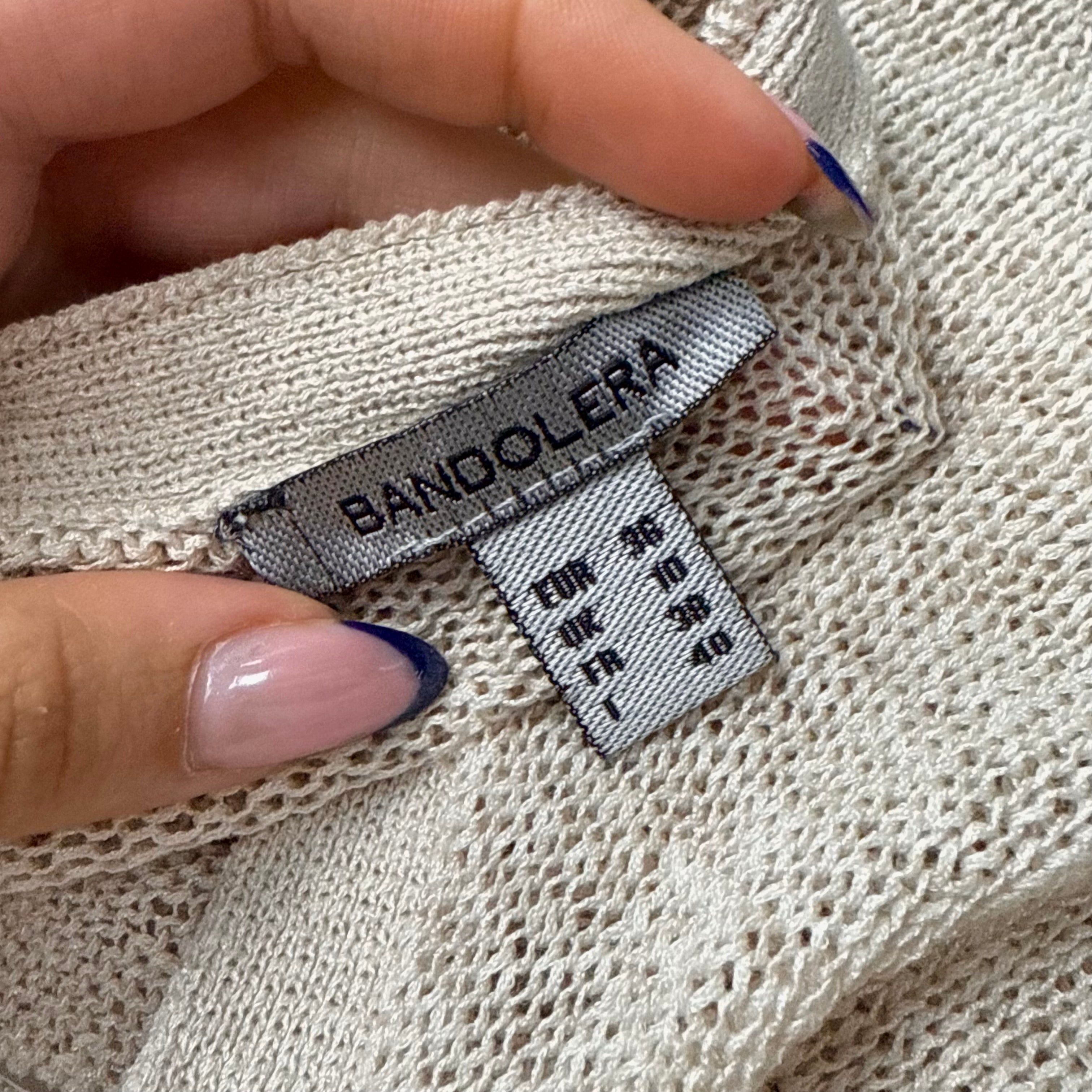 Beige cutout style cardigan