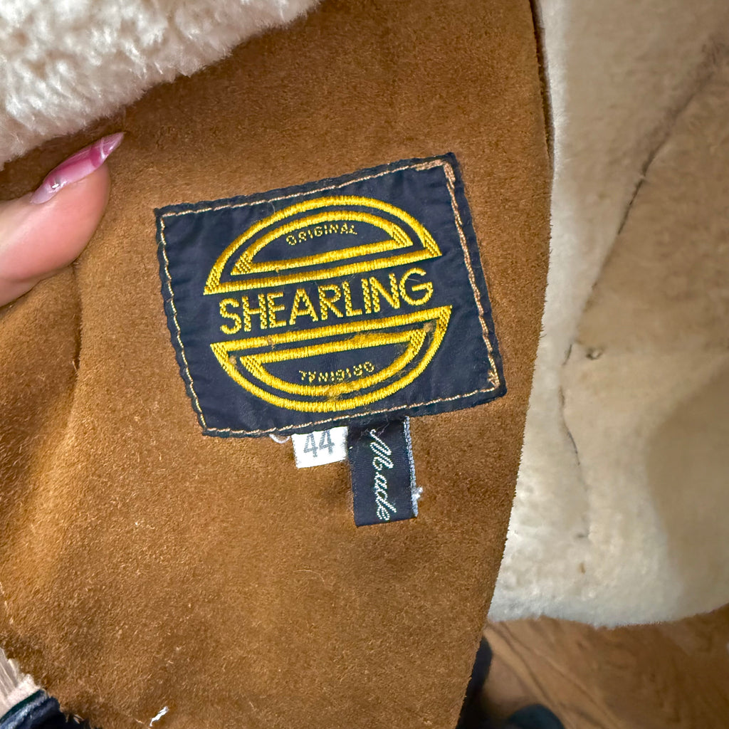 Tan/brown shearling fur jacket
