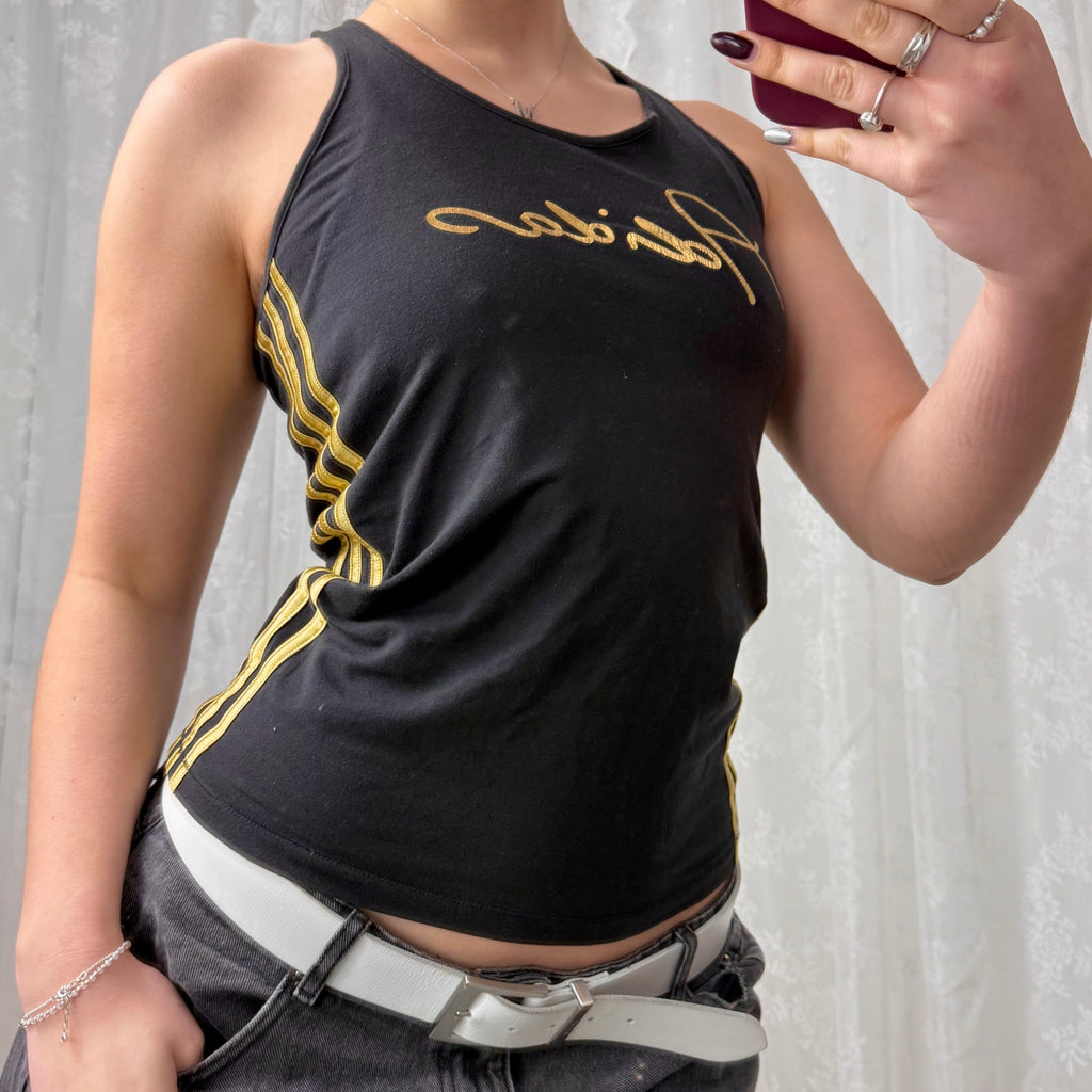 Black and yellow tank top