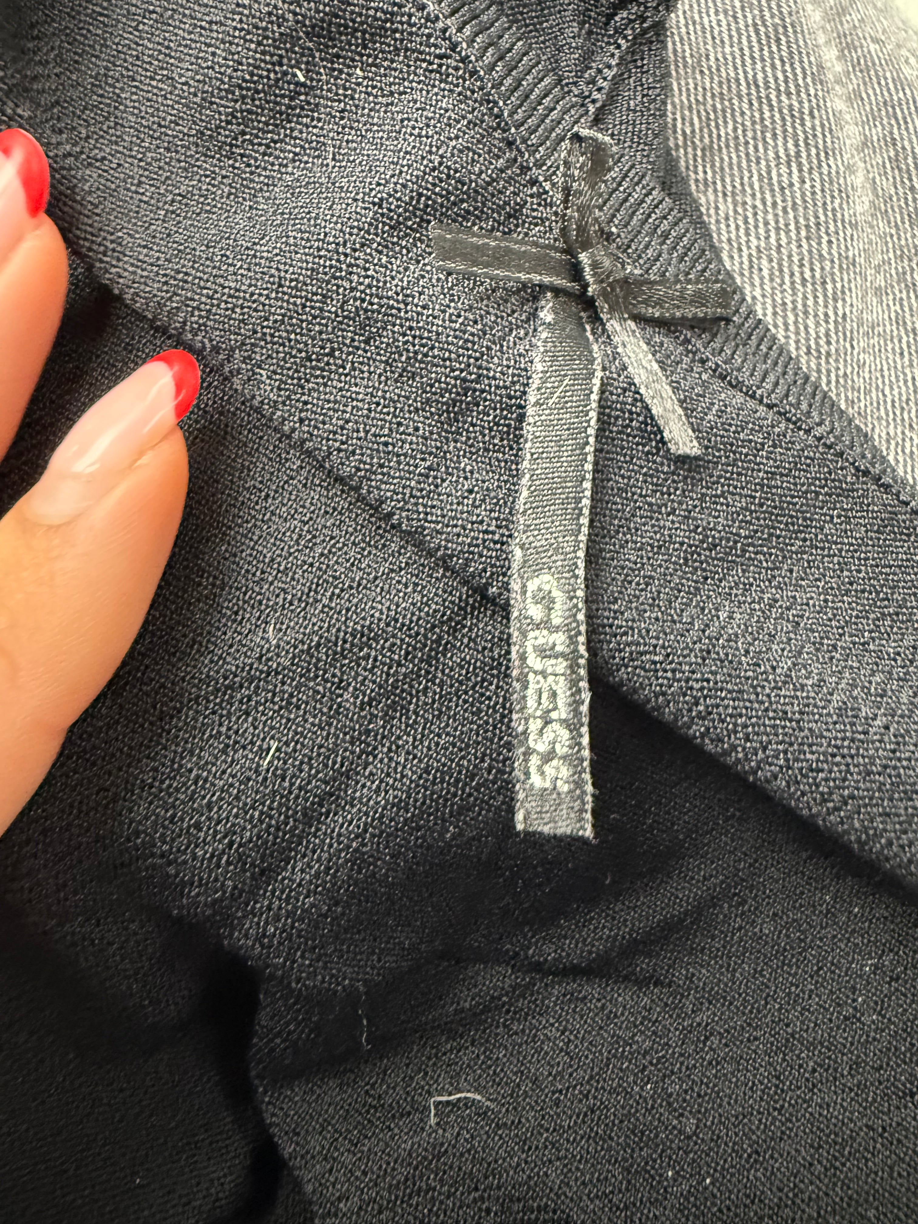 Black and white button up cardigan