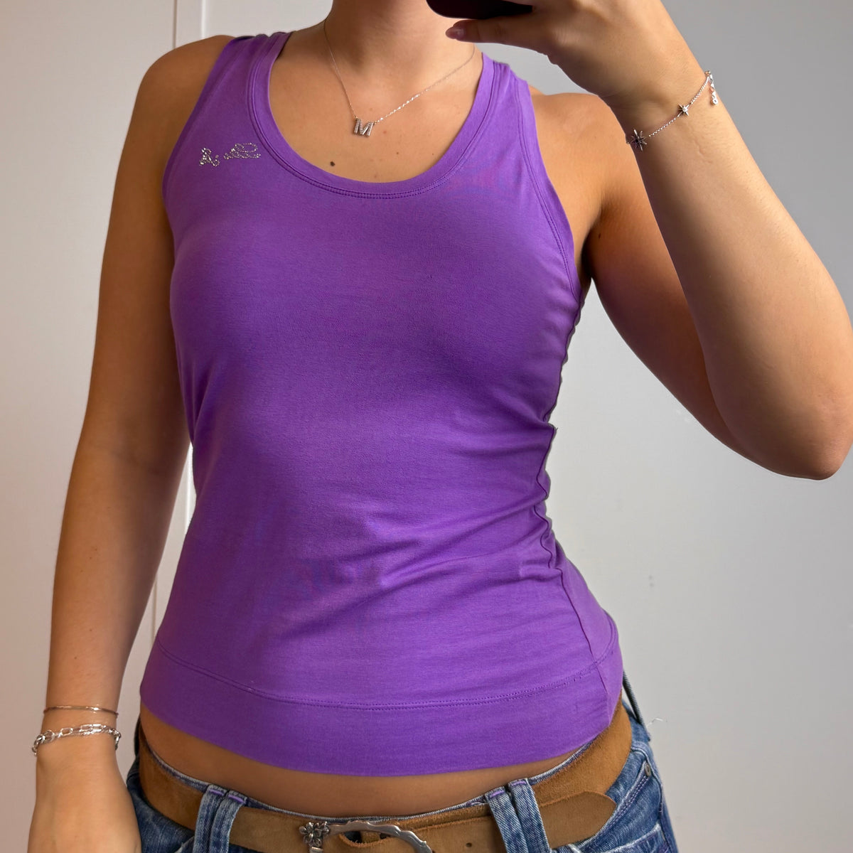 Purple gem tank top