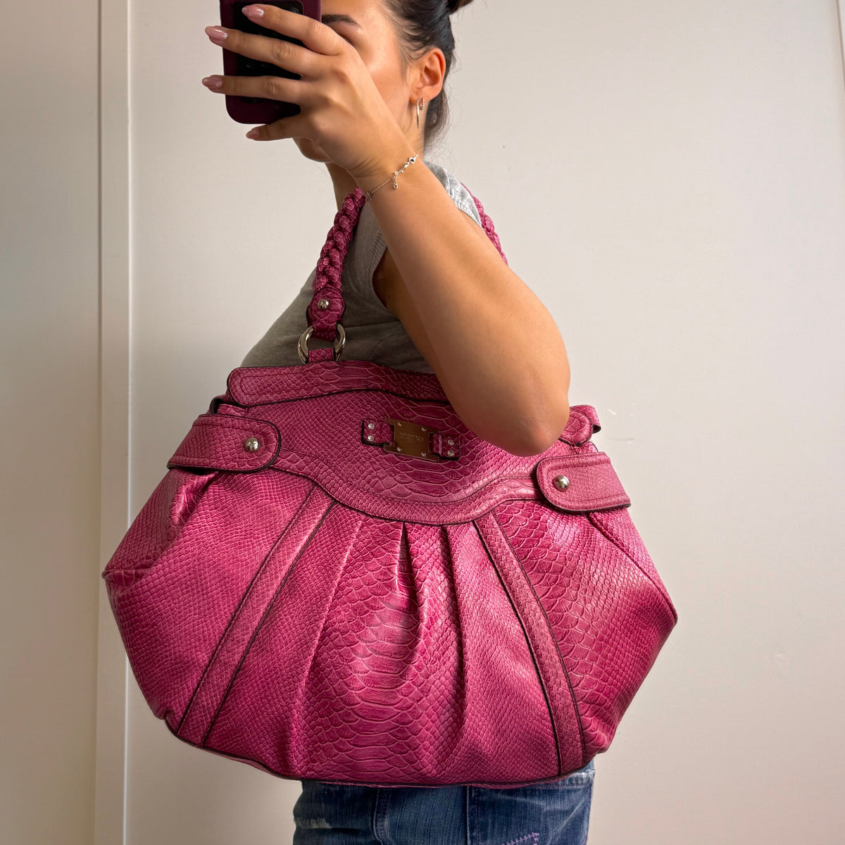 Pink Large rare GUESS bag
