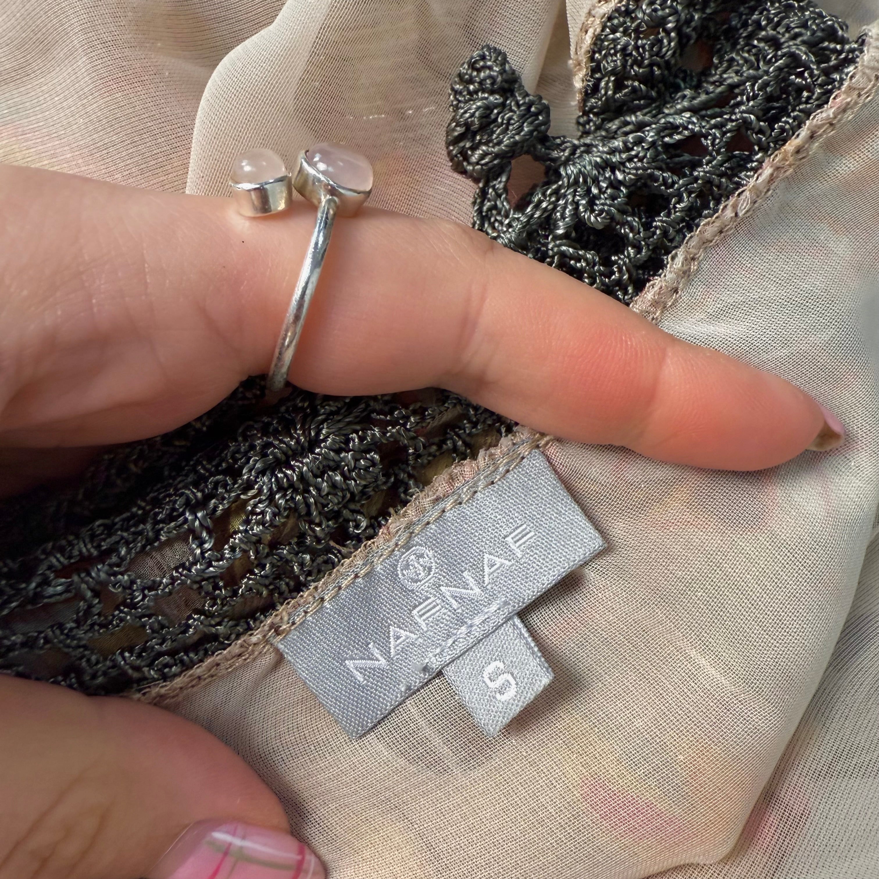 Beige floral cami top