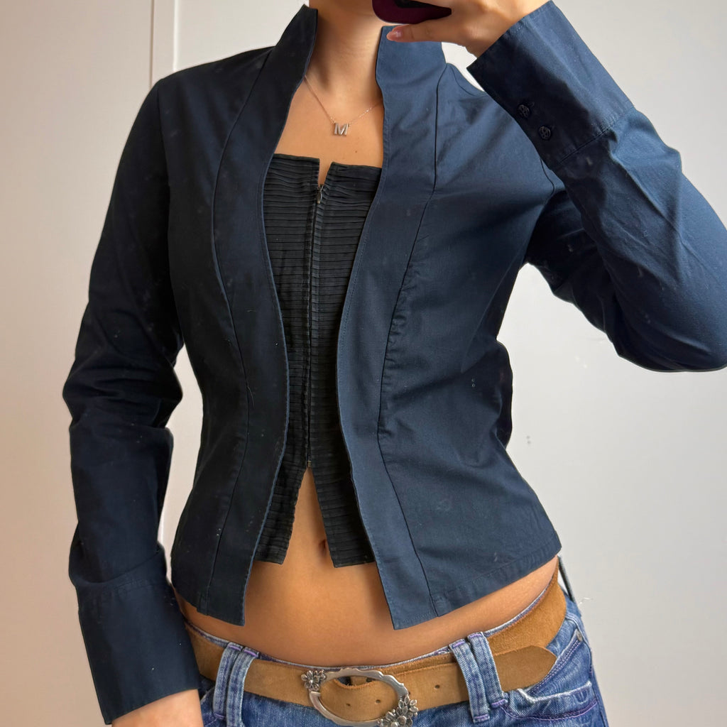 Black detailed shirt