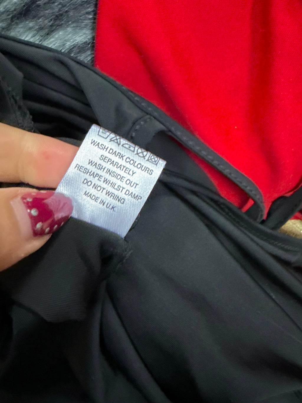 Black double layered glittery cowl neck top with tie around detail