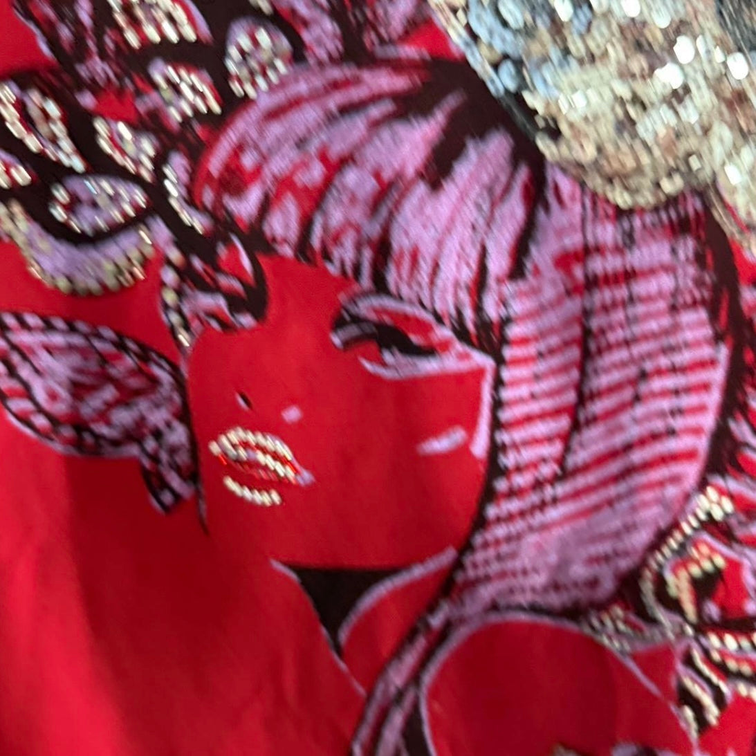 Red graphic y2k baby tee