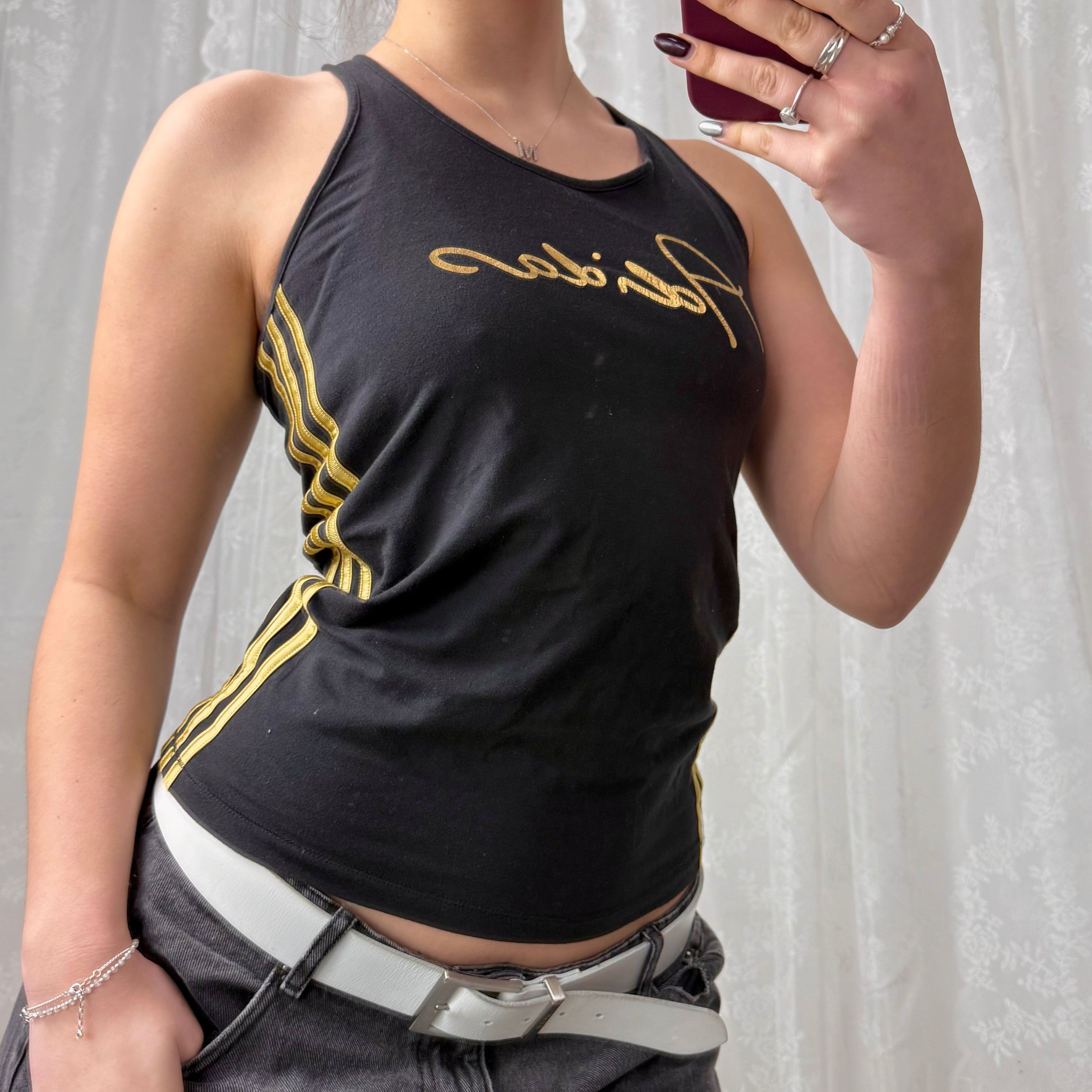 Black and yellow tank top