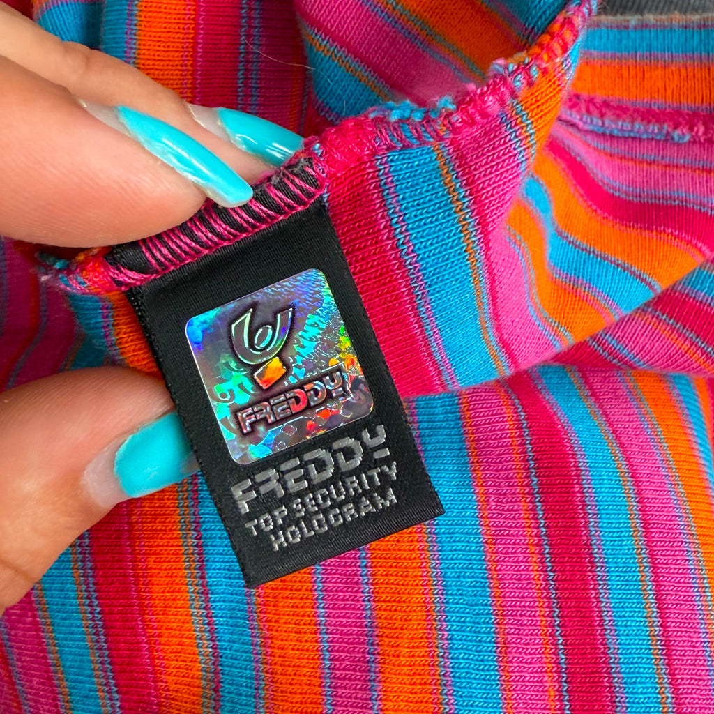 Multicoloured striped tank top