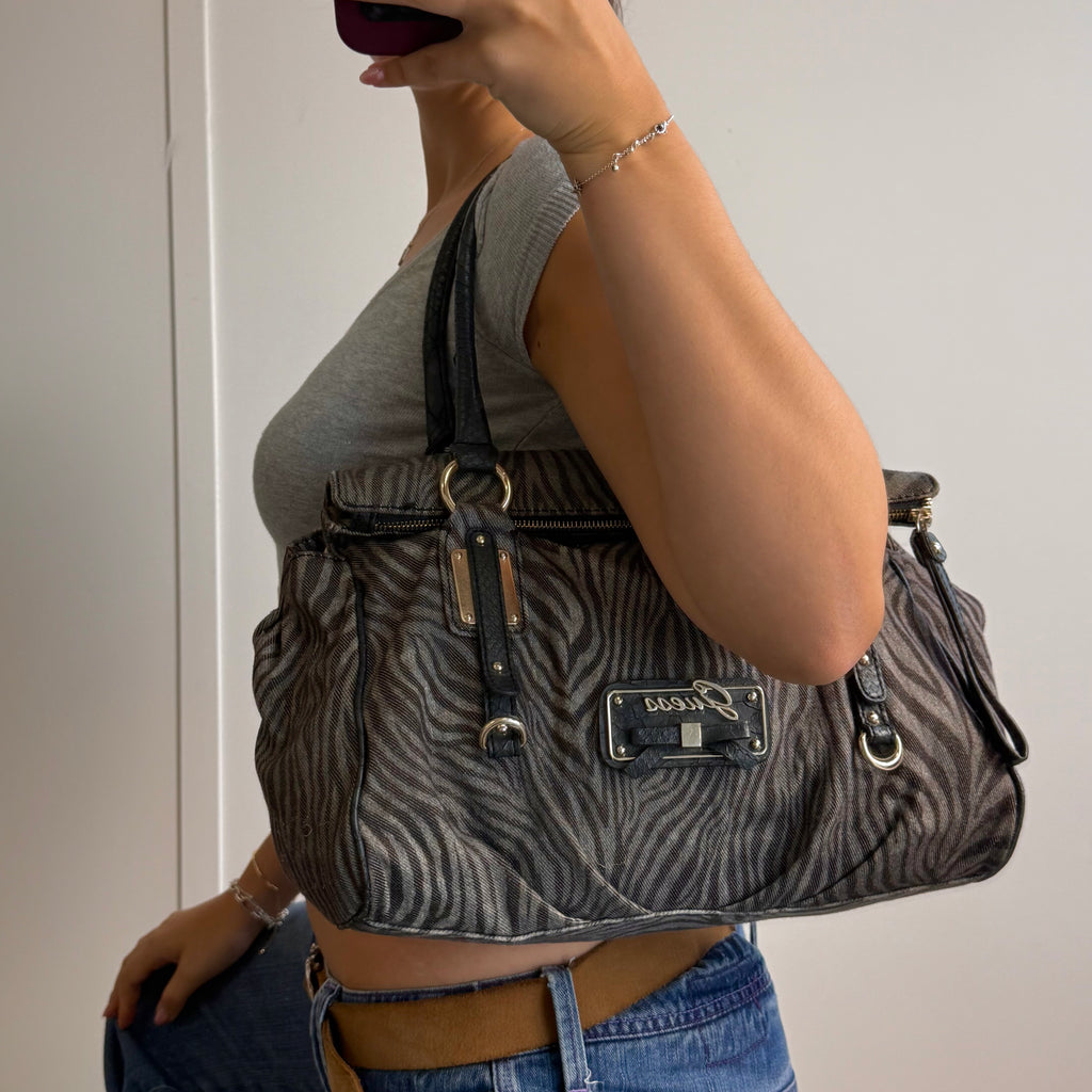 Grey zebra GUESS bag
