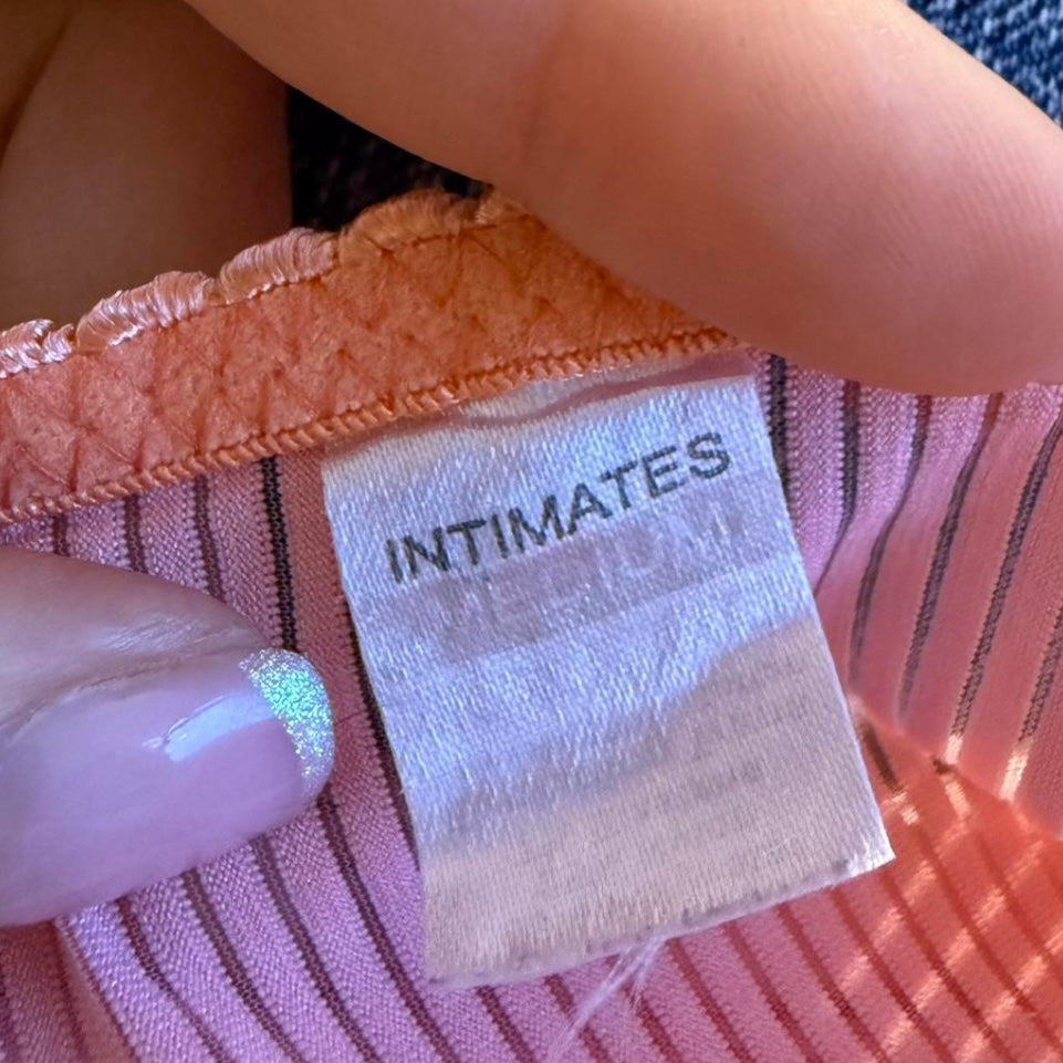 Pink and orange lace cami top