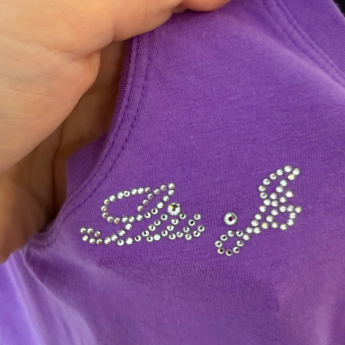 Purple gem tank top