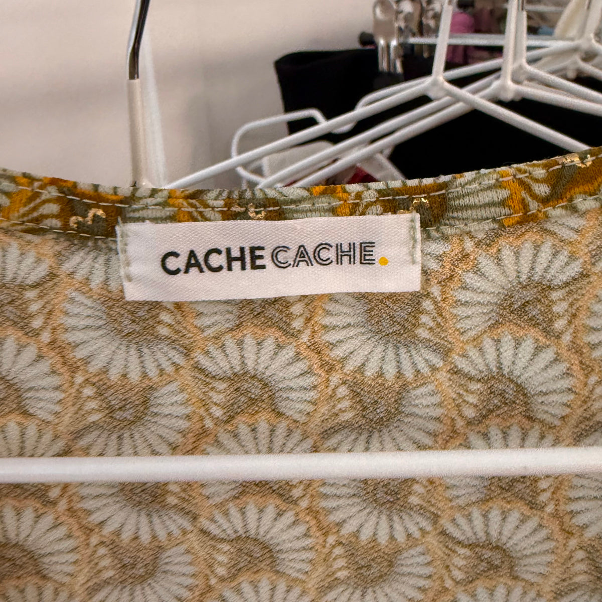Yellow patterned floaty top
