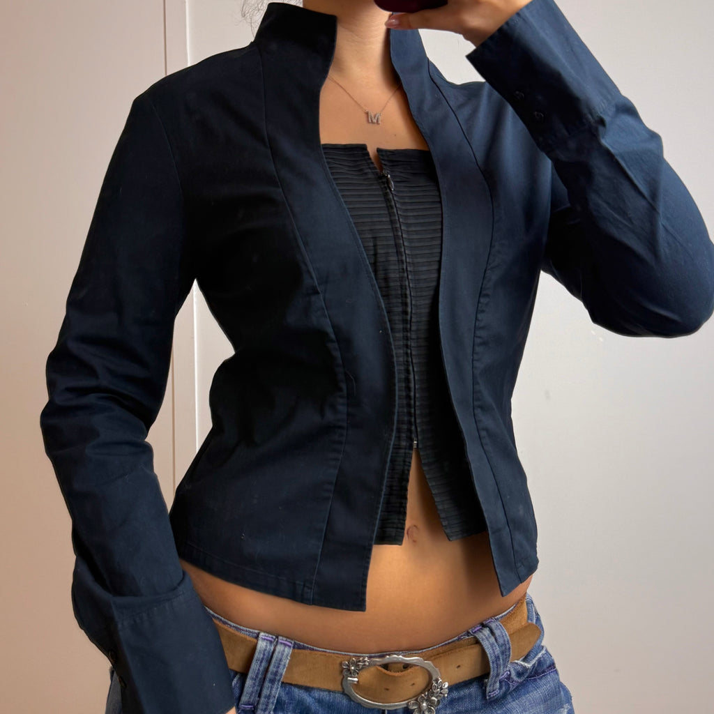 Black detailed shirt