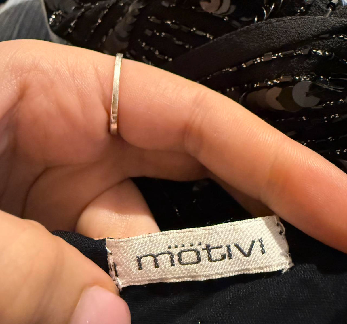 Black sequin backless 2000s vintage top