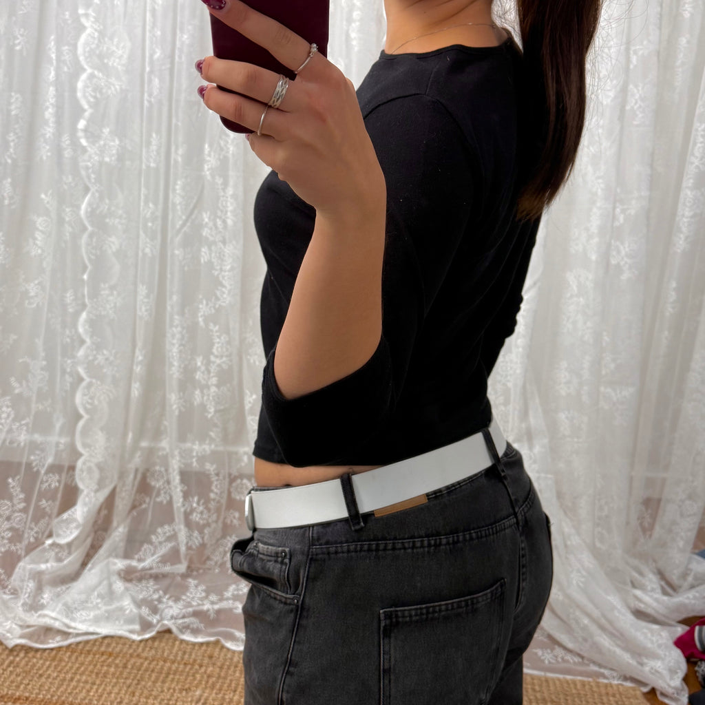 Long black vintage sleeve tshirt