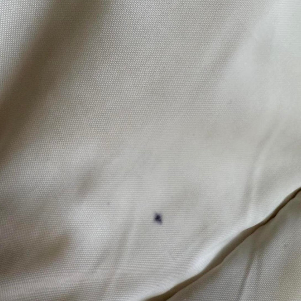 Cream and red vintage bomber jacket