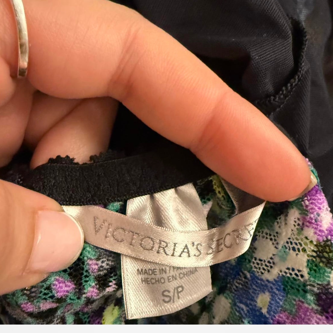 Multicoloured floral ditsy Longlined cami top