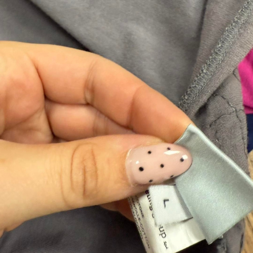 Grey sequin cami top