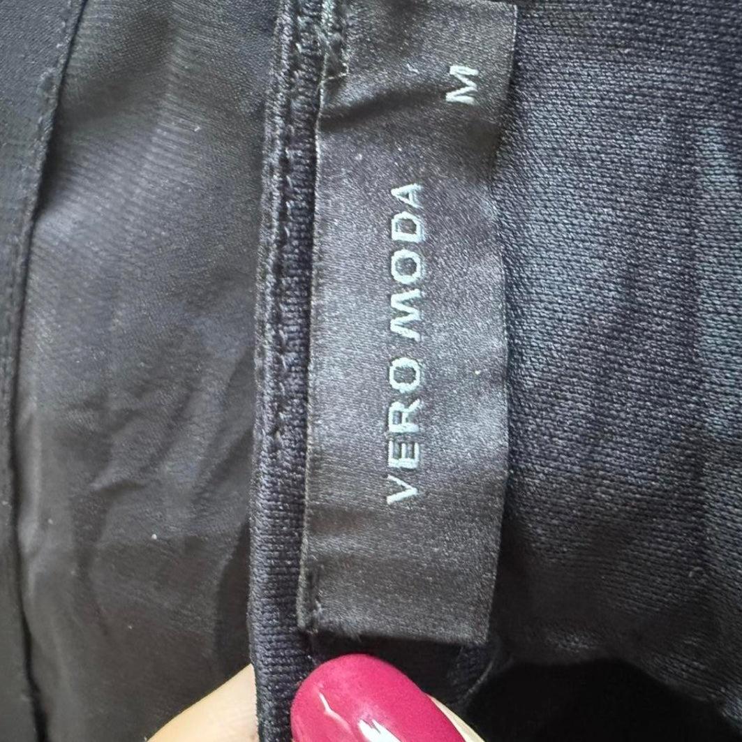 Black double layered chiffon cami